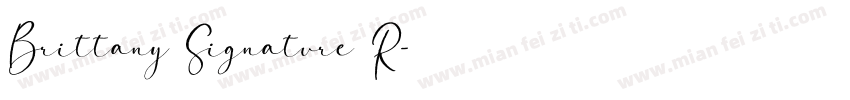 Brittany Signature R字体转换